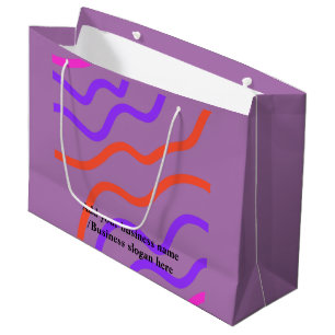 Eenvoudig elegant aangepast logo hier groot bedrij cadeauzakje