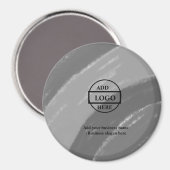 Eenvoudig elegant aangepast logo in bedrijfsmodel magneet (Voorkant / Achterkant)