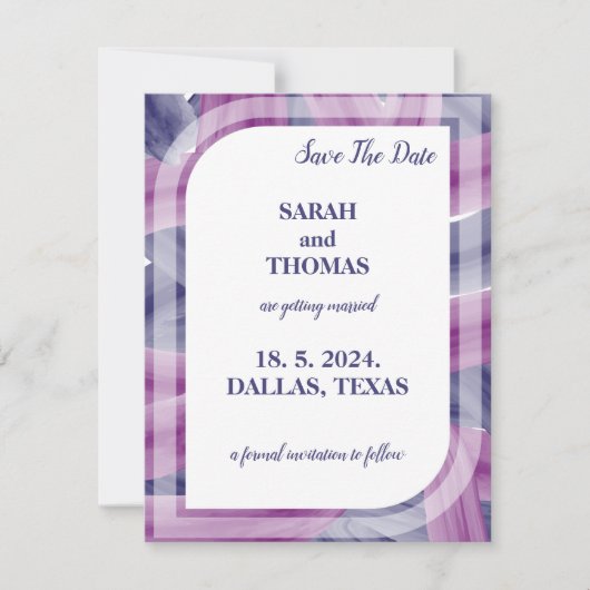 Eenvoudig Elegant Acryl schilderij Bruiloft (Voorkant)