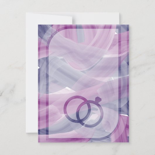 Eenvoudig Elegant Acryl schilderij Bruiloft (Achterkant)