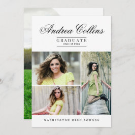 Eenvoudig & Elegant Afstuderen, Afstuderen aankond Kaart