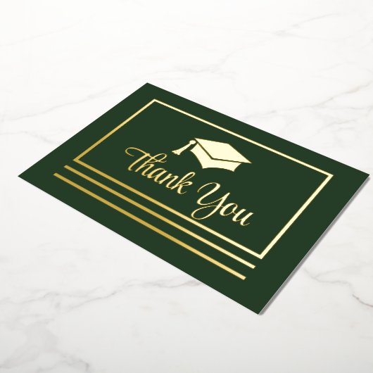 Eenvoudig elegant Afstuderen Dank u het Briefkaart (Gedraaid)