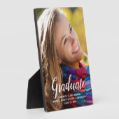 Eenvoudig Elegant Afstuderen Fotoklassejaar Fotoplaat (Zijkant)