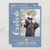 Eenvoudig Elegant Afstuderen goud Pet Bedankt Scri (Voorkant / Achterkant)