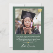 Eenvoudig Elegant Afstuderen goud Pet Bedankt Scri (Achterkant)