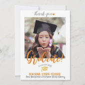 Eenvoudig Elegant Afstuderen gouden Pet Bedankt Sc (Voorkant)