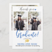 Eenvoudig Elegant Afstuderen gouden Pet Bedankt Sc (Voorkant / Achterkant)