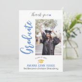 Eenvoudig Elegant Afstuderen gouden Pet Bedankt Sc (Staand voorkant)