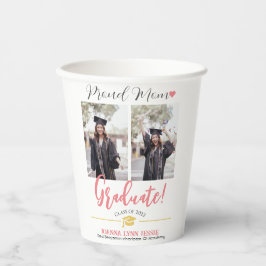 Eenvoudig Elegant Afstuderen gouden Pet Bedankt Sc Papieren Bekers