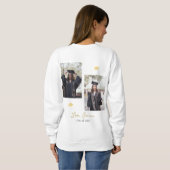 Eenvoudig Elegant Afstuderen gouden Pet Bedankt Sc Trui (Achterkant volledig)