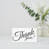 Eenvoudig Elegant Beauty Salon Dank u Kortingskaartje (Staand voorkant)