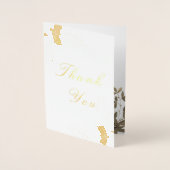 Eenvoudig elegant bedankt dat je echt trouwt folie kaarten (Voorkant)