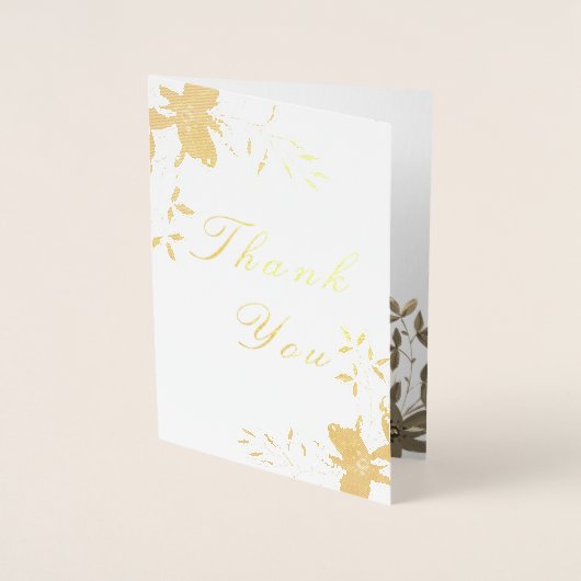 Eenvoudig elegant bedankt dat je echt trouwt folie kaarten (Voorkant)