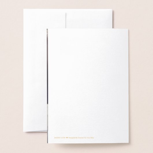 Eenvoudig elegant bedankt dat je echt trouwt folie kaarten (Met envelop)