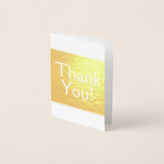 Eenvoudig, elegant "Bedankt!" Kaart (Voorkant)