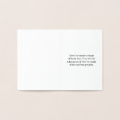 Eenvoudig, elegant "Bedankt!" Kaart (Binnen)