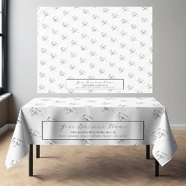 Eenvoudig Elegant Bedrijfslogo Beurs Merk Tafelkleed