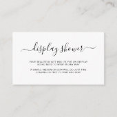 Eenvoudig elegant beeldscherm voor genderweergave informatiekaartje (Voorkant)