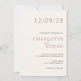 Eenvoudig, elegant beige kaart