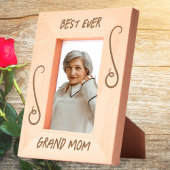 Eenvoudig Elegant Best Ever Grand Moederdag Gift Gegraveerde Lijstjes