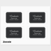 Eenvoudig Elegant Black Afstuderen Stickers (Vel)
