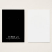 Eenvoudig Elegant Black Custom Oorspronkelijk Visi Visitekaartje (Voorkant /achterkant)