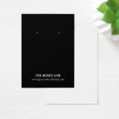 Eenvoudig Elegant Black Custom Oorspronkelijk Visi Visitekaartje (Bureau)