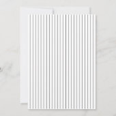 Eenvoudig Elegant Black en White Wedding Kaart (Achterkant)