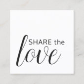 Eenvoudig Elegant Black White Beauty Salon Aanbevelingskaartje (Voorkant)