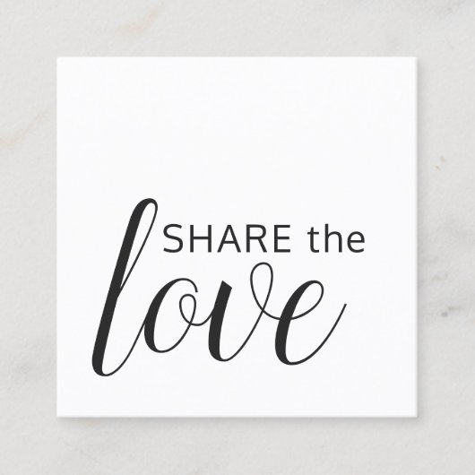 Eenvoudig Elegant Black White Beauty Salon Aanbevelingskaartje (Voorkant)