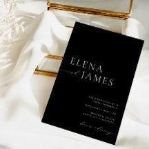 Eenvoudig Elegant Black & White Minimalist Weddens