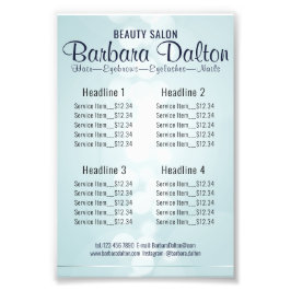 Eenvoudig Elegant Blauw Bokeh Foto Afdruk