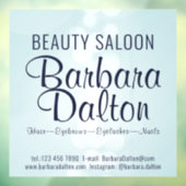 Eenvoudig Elegant Blauw Bokeh Raamsticker (Vel 3)