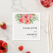 Eenvoudig, elegant, bloemen servet (Insitu)