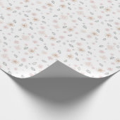 Eenvoudig Elegant Bloemmotief Cadeaupapier (Hoek)