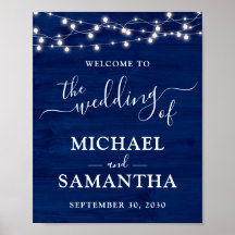 Eenvoudig Elegant Blue Wood Rustic Wedding