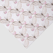 Eenvoudig & Elegant Blush Butterfly Tissue Papier (Detail)