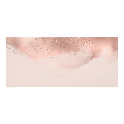 Eenvoudig Elegant Blush- en Roos Gold-cadeaubon Reclamekaart (Achterkant)