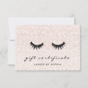 Eenvoudig Elegant Blush Pink Lashes Cadeaucertific