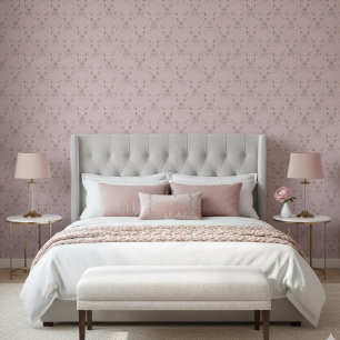Eenvoudig elegant blush roze glitter patroon behang