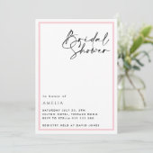 Eenvoudig Elegant Blush Roze Script Vrijgezellenfe Kaart (Staand voorkant)