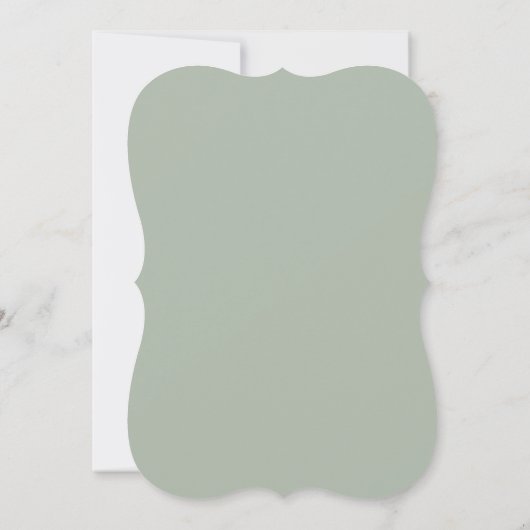 Eenvoudig Elegant Boho Eucalyptus Greenery Wedding Kaart (Achterkant)