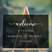 Eenvoudig, elegant, bruiloft acryl bord (Neutraal)