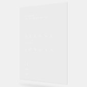 Eenvoudig Elegant Bruiloft Acryl Welkomstbord Acryl Bord (Hoek)