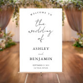 Eenvoudig Elegant Bruiloft Welkom Acryl Bord