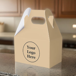 Eenvoudig elegant bruin bedankdoosjes