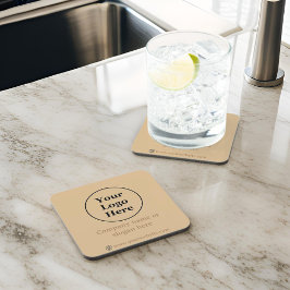 Eenvoudig elegant bruin bier onderzetter