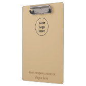 Eenvoudig elegant bruin klembord (Links)