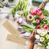 Eenvoudig elegant bruin Prijs Label