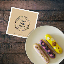 Eenvoudig elegant bruin servet